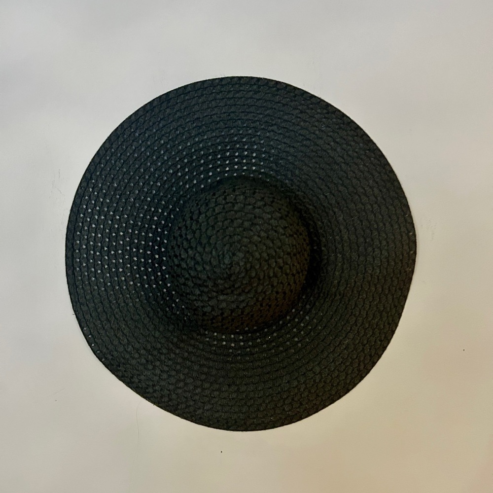 Elegant Black Wide-Brimmed Hat - Picture 2 of 2